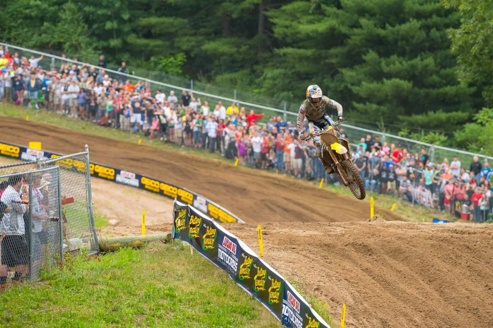 Roczen missed out on a moto win for the first time this season.Photo: Simon Cudby