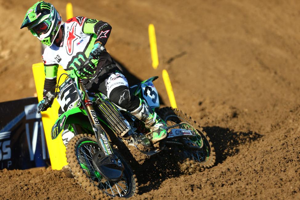 Tomac battled through the field to clinch the win with a 1-1 moto sweep.Photo: Jeff Kardas