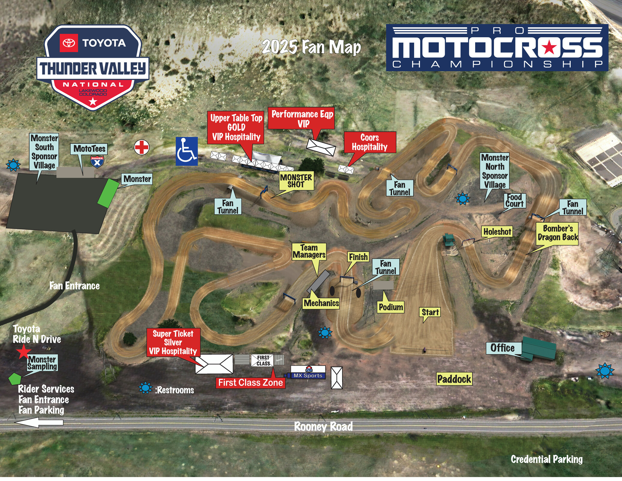 2025 Thunder Valley Fan Map