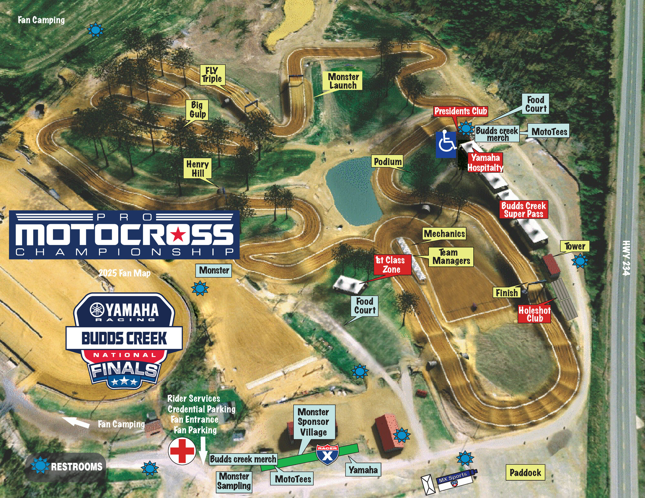 Budds Creek Fan Map