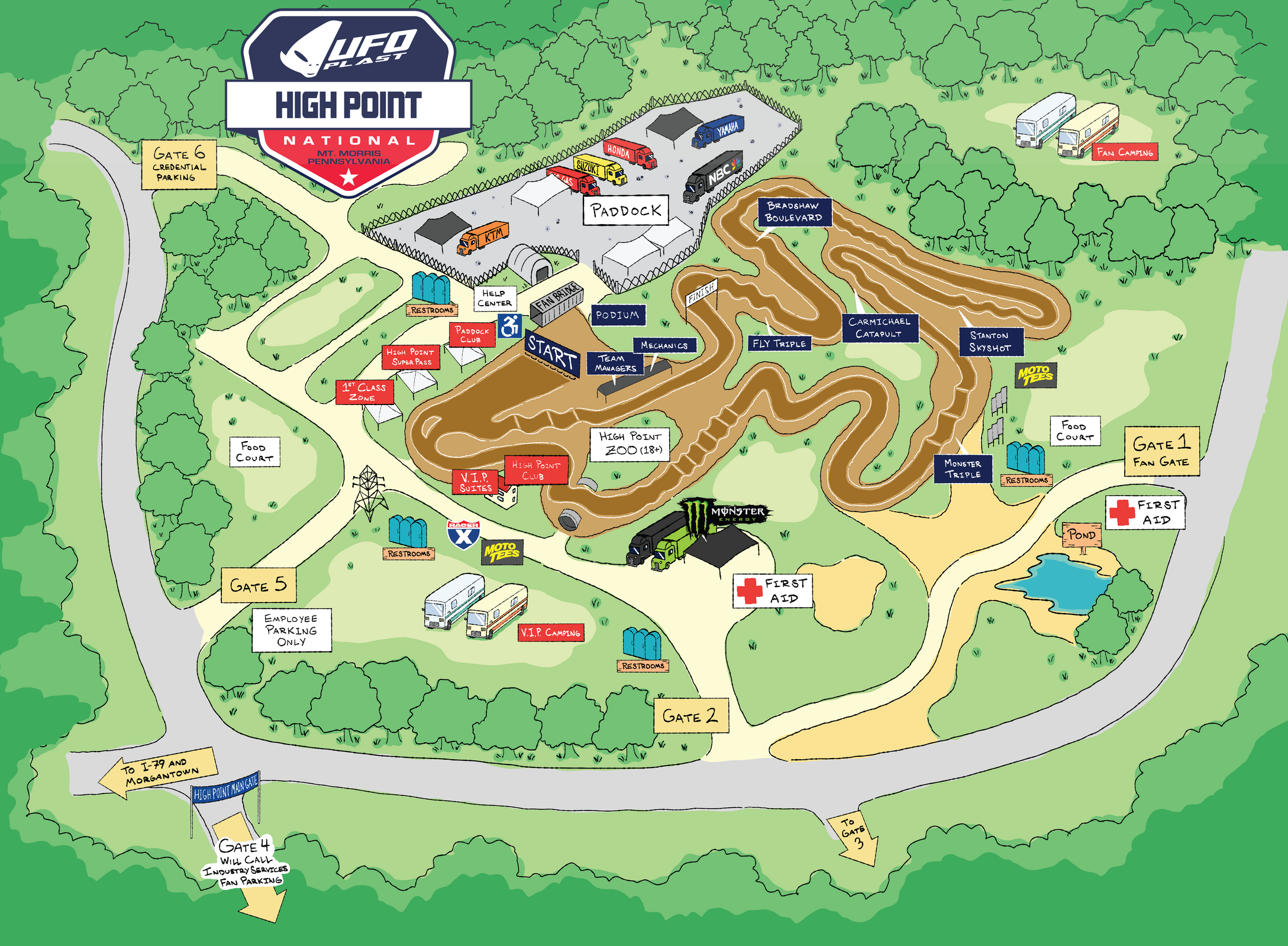 2025 High Point Fan Map